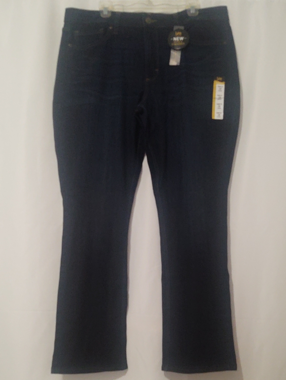 Lee Women's Mid Rise Dark Indigo Boot Cut Jeans Size 18 Long